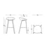 AAS 32 Bar Stool High Water-Based Lacquered Oak